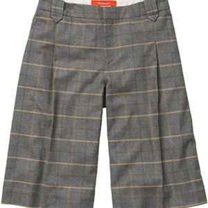 Anthropologie Trouser Bermuda Shorts, Gray Plaid